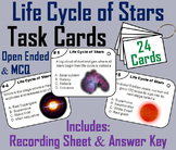 Life Cycle of Stars Task Cards Activity