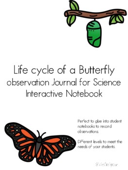 Preview of Life Cycle of a Butterfly - Primary Journal