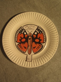 Life Cycle of a Butterly. Paper Plate Fun Craft Art