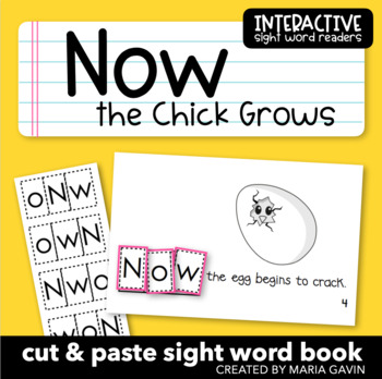 Preview of Life Cycle of a Chick Emergent Reader: "Now the Chick Grows" Sight Word Book