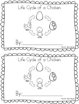 Life Cycle of a Chicken Book by Kiddo Wiggles | Teachers Pay Teachers