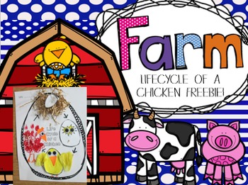 Preview of Life Cycle of a Chicken Freebie (Farm Literacy Bundle)