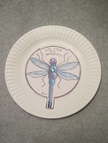 Life Cycle of a Dragonfly. Fun Paper Plate Craft Art