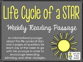 Life Cycle of a Star - A Study of Stars - Weekly Reading P