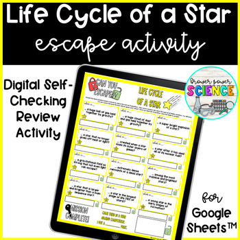 Preview of Life Cycle of a Star Digital Activity