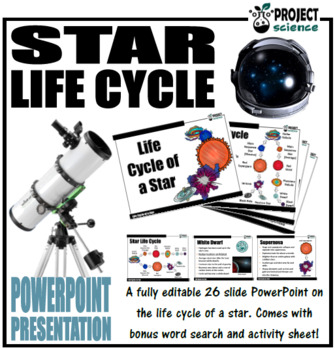 Preview of Life Cycle of a Star PowerPoint and Activity Sheets