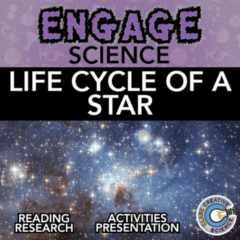 Preview of Life Cycle of a Star Resources - Reading, Printable Activities, Notes & Slides