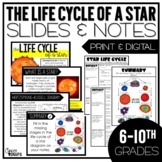 Life Cycle of a Star Slides and Notes
