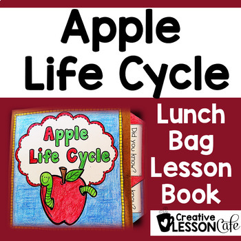 Preview of Apple Science Activities | Apples Life Cycle Bag Book Lesson | Second Grade