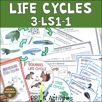 Life Cycles Activities For Third Grade | 3-LS1-1 | Life Cycle Animals