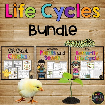 Preview of Life Cycles Bundle Chicken | Butterfly | Plant