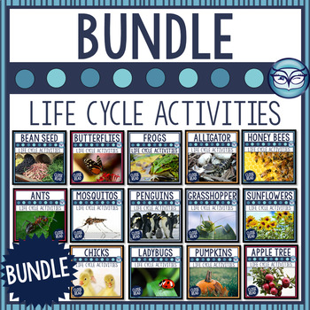 Preview of Science Life Cycles Reading Comprehension Nonfiction Texts and Activities Bundle