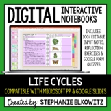 Life Cycles Digital Interactive Notebook | Google Slides &