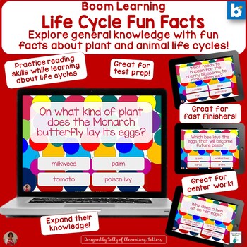 Preview of Plant and Animal Life Cycles Fun Facts Boom Learning
