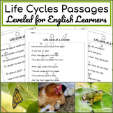 Life Cycles Leveled Reading Passages | Comprehension Questions