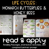 Life Cycles: Monarch Butterflies and Honey Bees Reading Pa