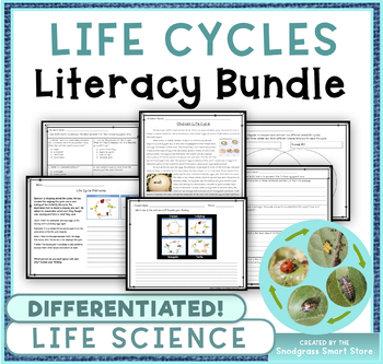 Preview of Life Cycles: Science Reading and Writing Activities Bundle
