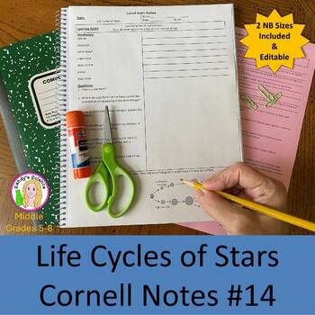 Preview of Life Cycles of Stars Cornell Notes #14