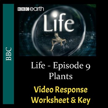 Preview of BBC's "Life" - Episode 9: Plants - Worksheet & Key - PDF & Digital