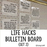 Life Hacks Posters Bulletin Board (Set 2)