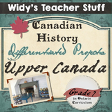 Upper Canada / British North America - Gr. 7 History Diffe