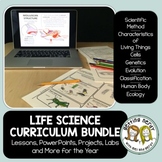 Life Science Biology Curriculum Bundle - PowerPoints and Handouts