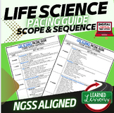 Life Science, Biology Pacing Guide, Goes with Life Science