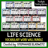 Life Science Biology Science Word Wall | Science Vocabulary