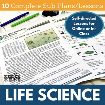 Preview of Life Science Bundle - Sub Plans - Print or Digital