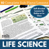 Life Science Bundle - Sub Plans - Print or Digital