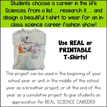 Life Career Research and T Shirt Design Project Sunrise Science