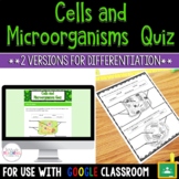 Life Science: Cells and Microorganisms Differentiated Quiz Bundle