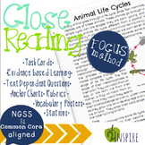Life Science Close Reading Animal Life Cycle Evidence and 