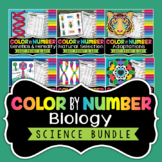 Life Science Color by Number Bundle | Cells, Photosynthesi