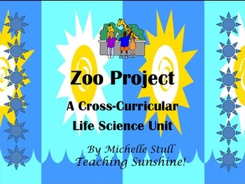 Preview of Life Science Cross Curricular Zoo Project