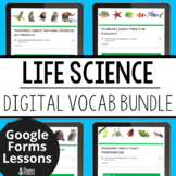 Life Science Digital Vocabulary Resource Bundle | 3rd Grad