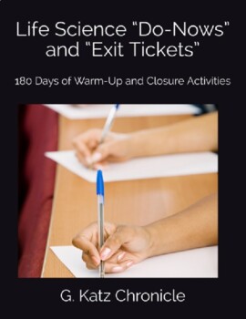 Preview of Life Science "Do-Nows" & "Exit Tickets": 180 Days of WarmUp & Closure Activities