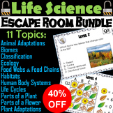 Escape Rooms Life Science Review: Adaptations, Biomes, Eco