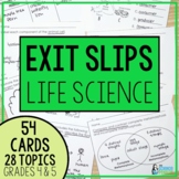 Life Science Exit Tickets | Food Webs, Ecosystems, Adaptat