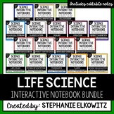 Life Science Biology Interactive Notebook Bundle | Editable Notes