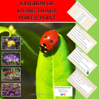 Preview of Life Science- Kingdoms of Living Things Power Point (VAAP 8S-LS 3 b)