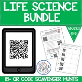 Life Science QR Code Scavenger Hunts Bundle