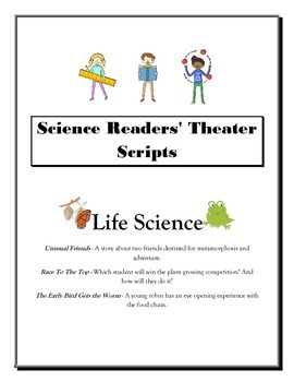 Preview of Life Science Readers Theater Scripts - SET OF 3