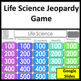 Life Science Review and NGSS Test Prep Jeopardy Style Scie