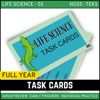 Preview of Life Science Task Card Bundle