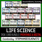 Life Science Biology Task Card Bundle | Printable & Digital
