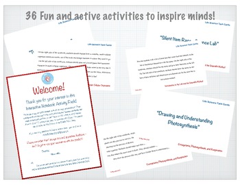 Preview of Life Science Taskcards / Early Finisher Activities - 1 Year