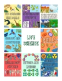 Life Science Topic Posters (9 Posters, 2 Versions Included)