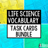 Life Science Vocabulary Task Cards BUNDLE | 3rd Grade 4th 