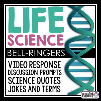 Preview of Life Science Warm Ups and Bell Ringers - Full Year Resource